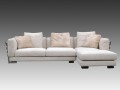 Edles Premium Ecksofa Textil  Creme B72X