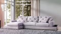 Edles Premium Ecksofa Textil  Creme B97