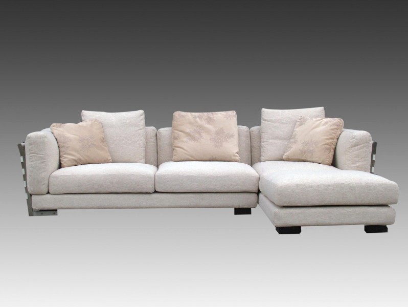 Edles Premium Ecksofa Textil  Creme B72X g&uuml;nstig online kaufen