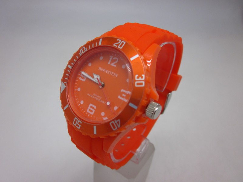 Nextrend BERNSTEIN ICE Silicon Uhr Watch Armbanduhr Orange