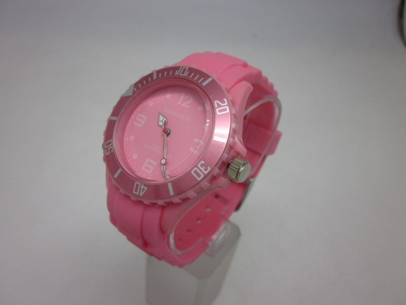 Nextrend BERNSTEIN ICE Silicon Uhr Watch Armbanduhr rosa
