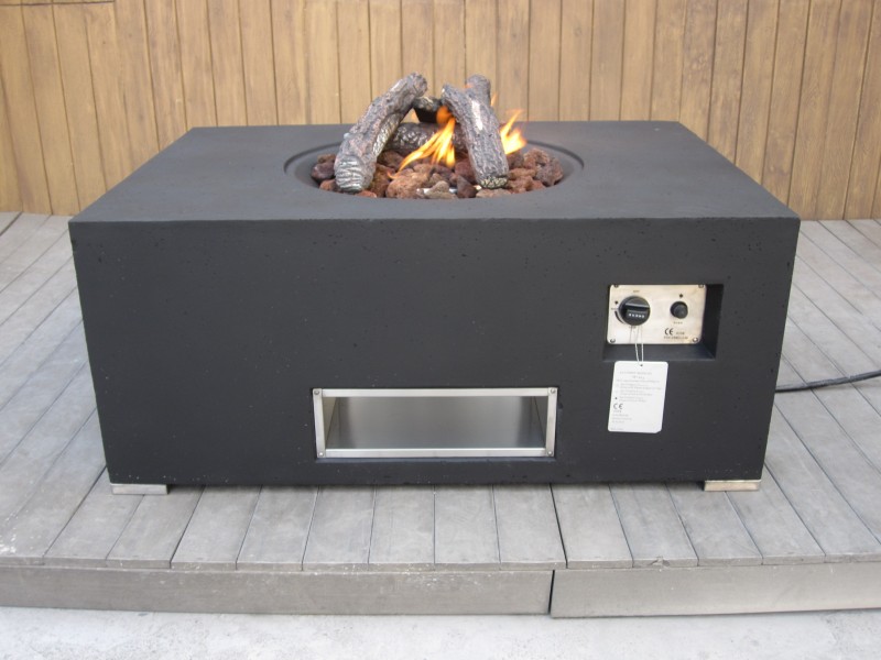 Tisch mit gas feuerstelle – Klimaanlage und Heizung