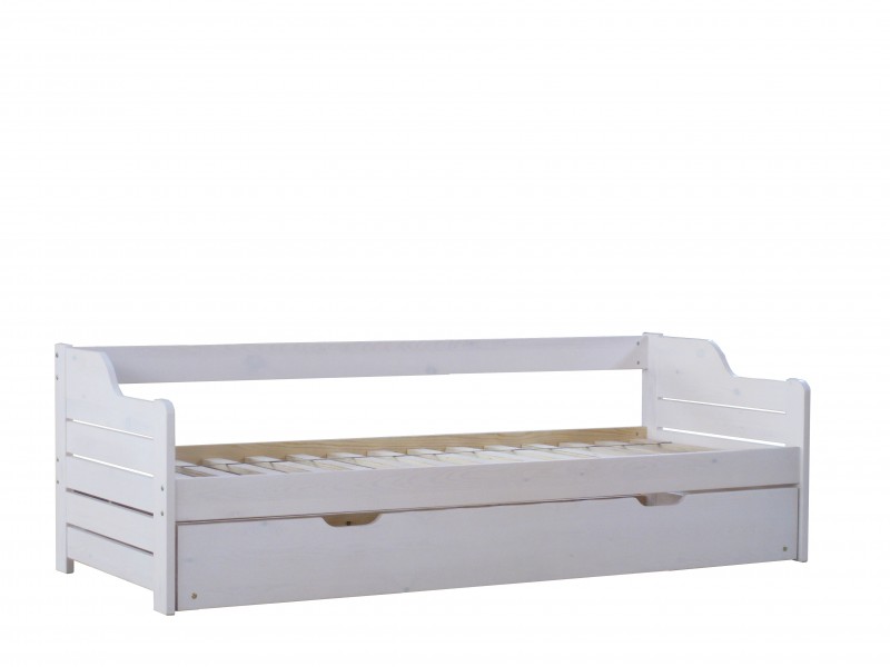 Nextrend Bett Kinderbett + Ausziehbett Massiv Kiefer 90x200 PD02