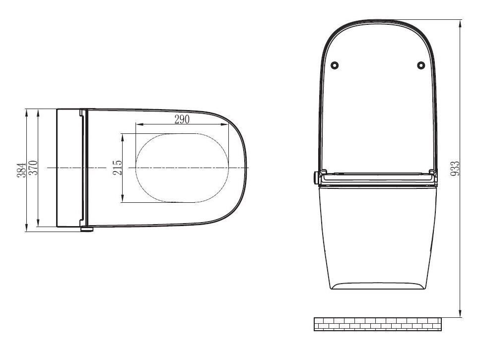 BERNSTEIN WC Dusch Pro+ 1104 - Zeichnung 2