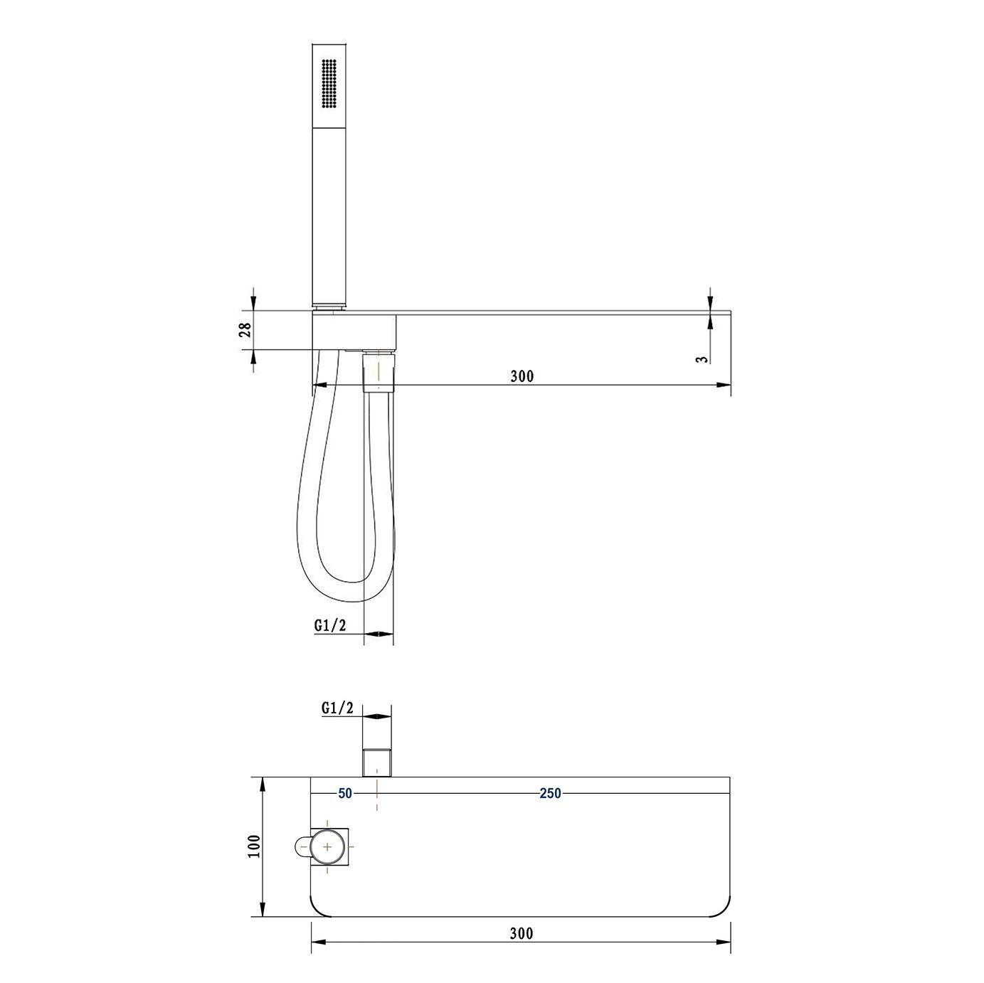 shelf-hand-shower-holder-and-supply-ds40-optional-hand-shower-and