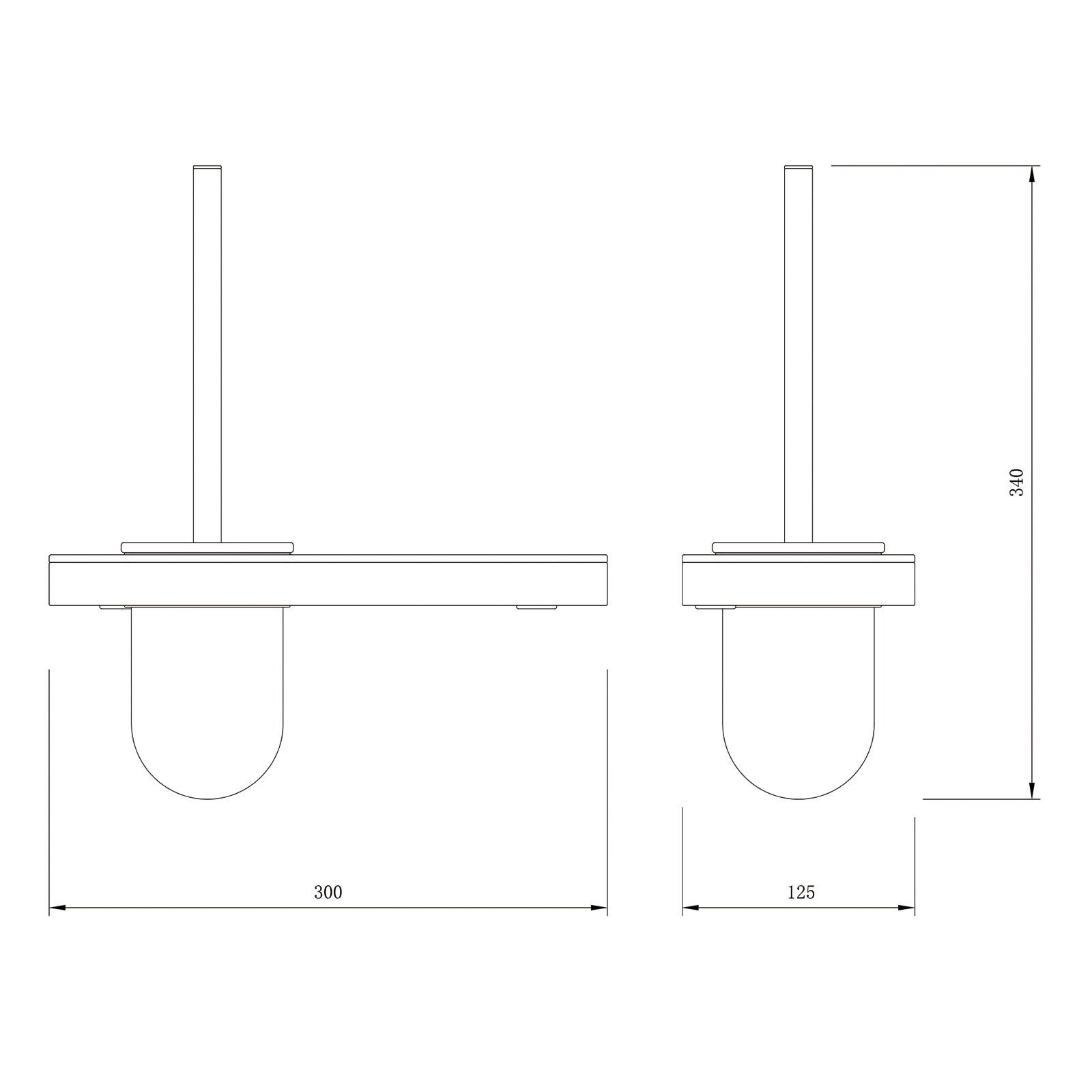 Porta scopino G505 - disegno
