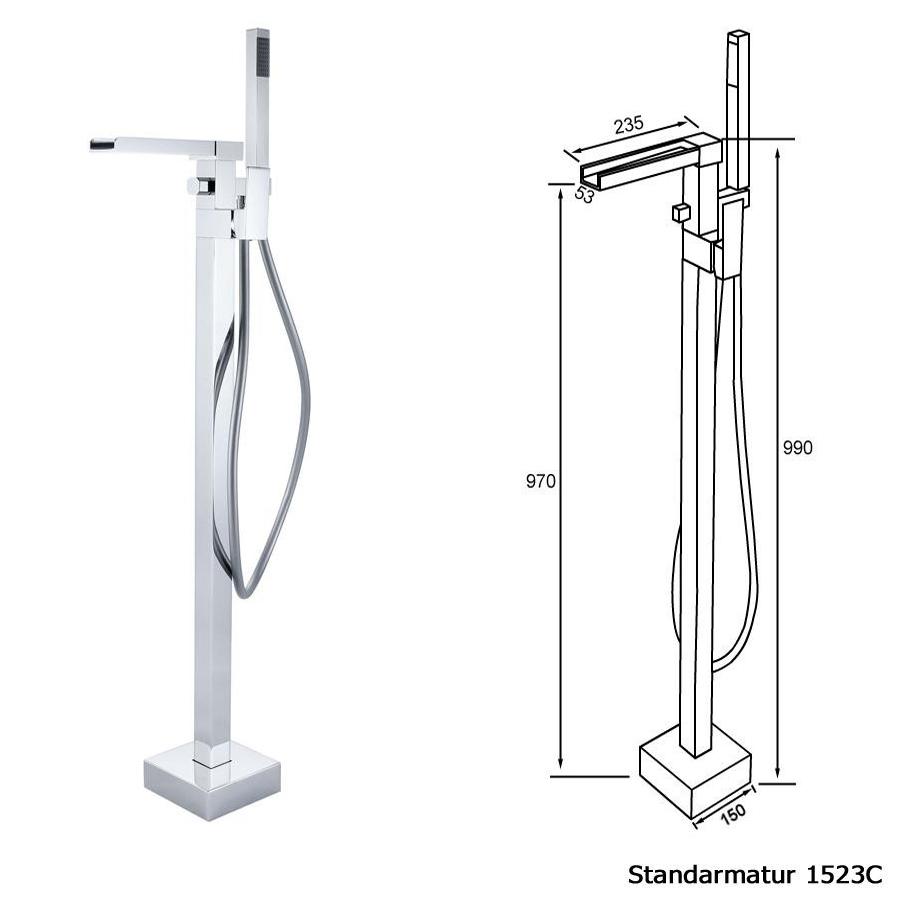 Freestanding shower mixer 1523C