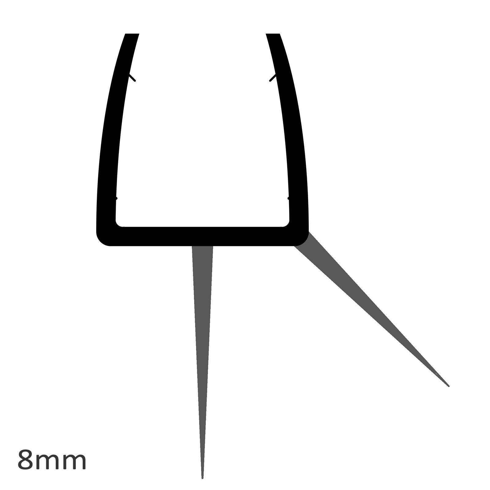soffione da incasso 8mm - disegno 1