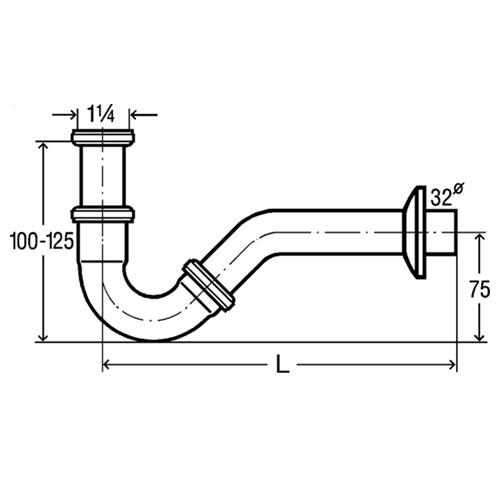 BERNSTEIN bidet fitting - Drawing